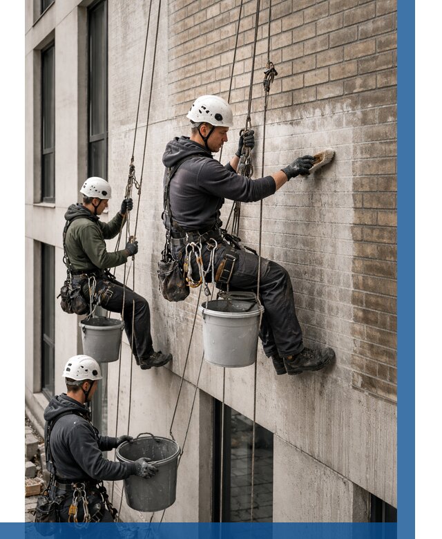 Удаление высолов с фасада в Новоуральске от 255 р. | ВЫСОТНИК-Нву