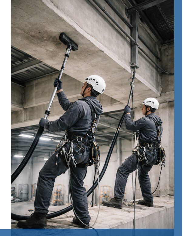 Обеспыливание потолочных конструкций в Новоуральске от 255 р. |ВЫСОТНИК-Нву