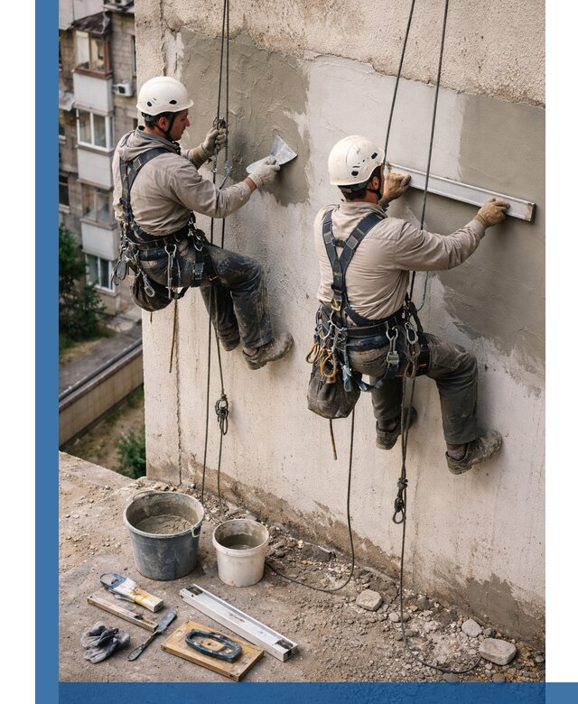 Комплексный ремонт штукатурного фасада с гарантией в Новоуральске