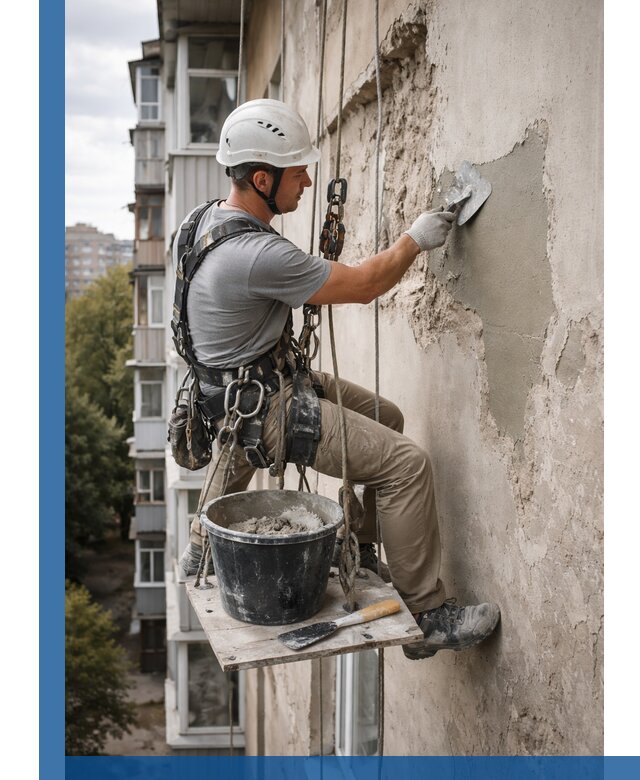 Восстановление фасадной штукатурки в Новоуральске с гарантией качества