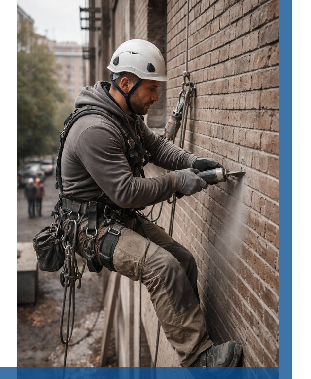 Расшивка кирпичных швов в Новоуральске от 612 р. | ВЫСОТНИК-Нву