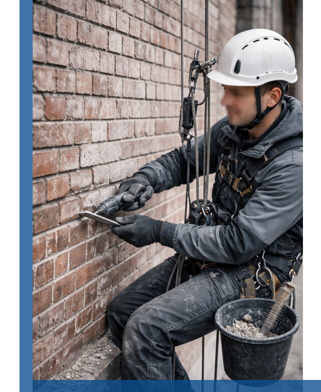 Расшивка кирпичных швов фасадов и стен, ремонт в Новоуральске