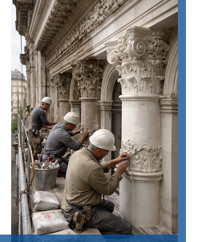 Реставрация фасадной лепнины в Новоуральске от 2552 р. | ВЫСОТНИК-Нву