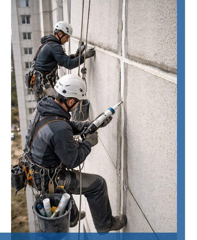 Герметизация межпанельных швов в Новоуральске от 715 р. | ВЫСОТНИК-Нву