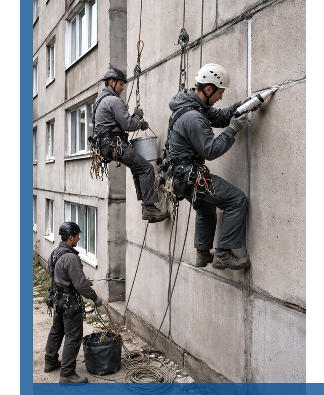 Герметизация межпанельных швов в Новоуральске с гарантией герметичности