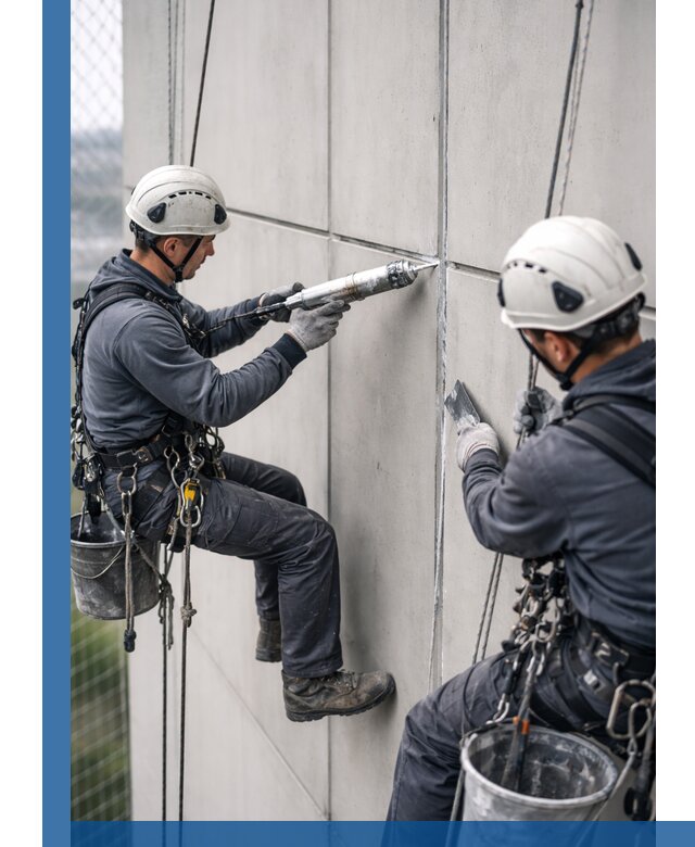 Первичная герметизация швов фасадов и кровель в Новоуральске