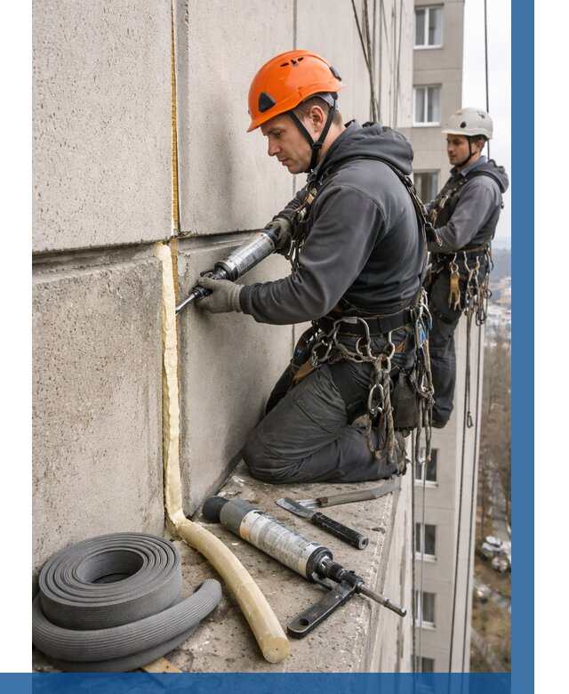 Теплый шов межпанельные швы в Новоуральске от 715 р. | ВЫСОТНИК-Нву