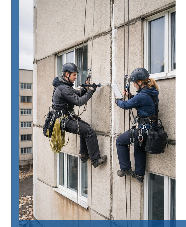 Герметизация межпанельных швов тёплым швом в Новоуральске