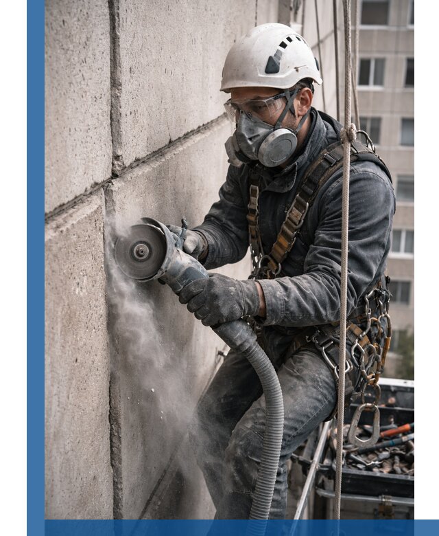 Штробление межпанельных швов в Новоуральске качественно и быстро