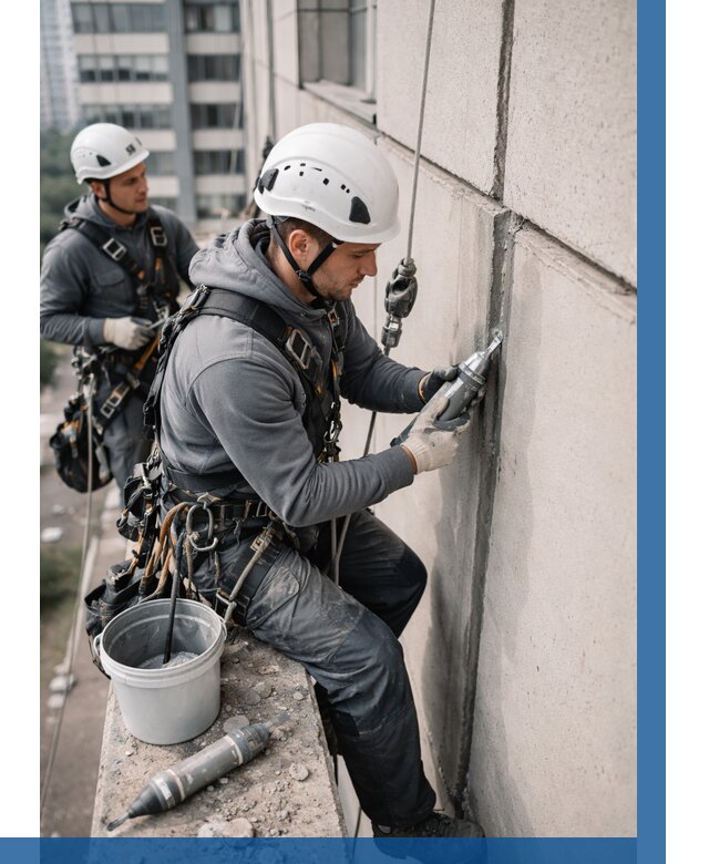 Ремонт деформационных швов здания в Новоуральске от 1021 р. | ВЫСОТНИК-Нву