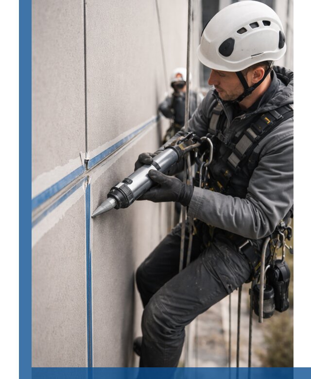 Герметизация стыков фасадных панелей в Новоуральске качественно и быстро