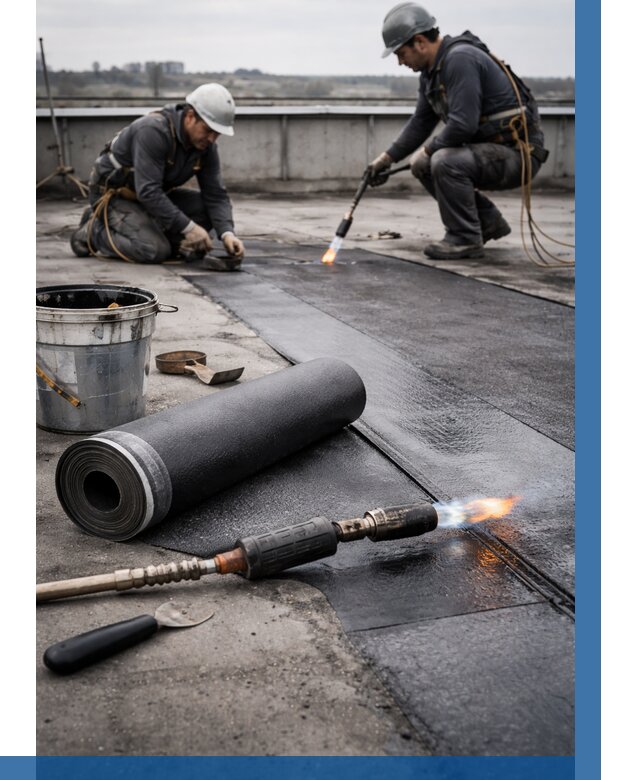 Ремонт рулонной кровли в Новоуральске от 664 р. | ВЫСОТНИК-Нву