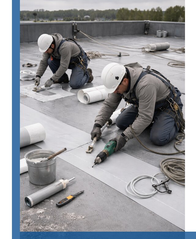 Ремонт мембранной кровли в Новоуральске качественно и с гарантией