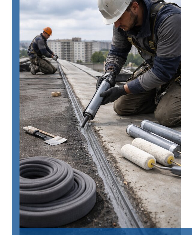 Герметизация швов кровли в Новоуральске с гарантией герметичности