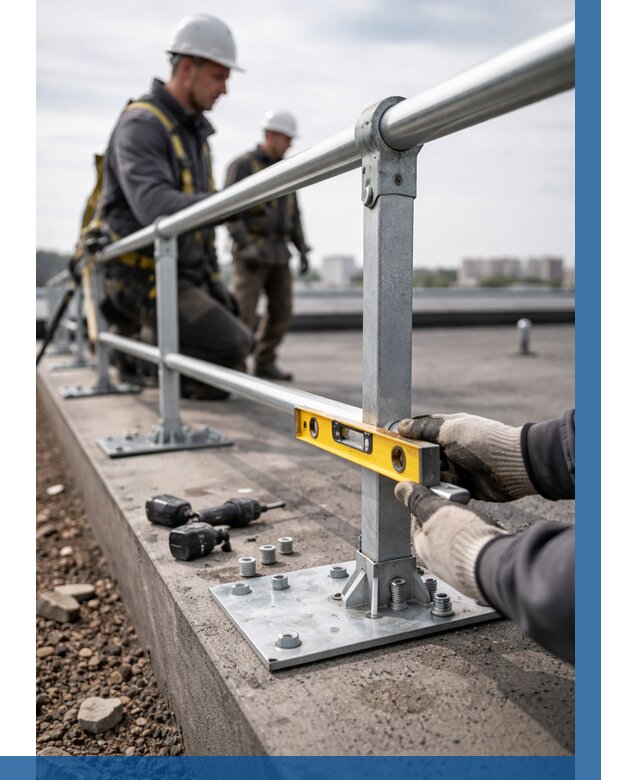 Монтаж кровельного ограждения в Новоуральске от 1225 р. | ВЫСОТНИК-Нву