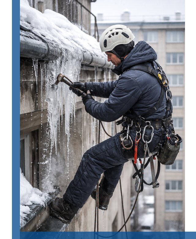 Удаление наледи и чистка водостоков в Новоуральске оперативно и безопасно