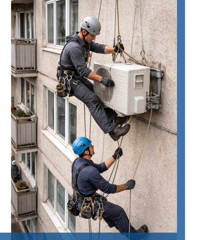 Перенос внешнего блока кондиционера в Новоуральске от 9187 р.| ВЫСОТНИК-Нву