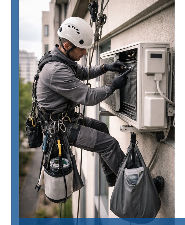 Обслуживание внешнего блока кондиционера в Новоуральске профессионально