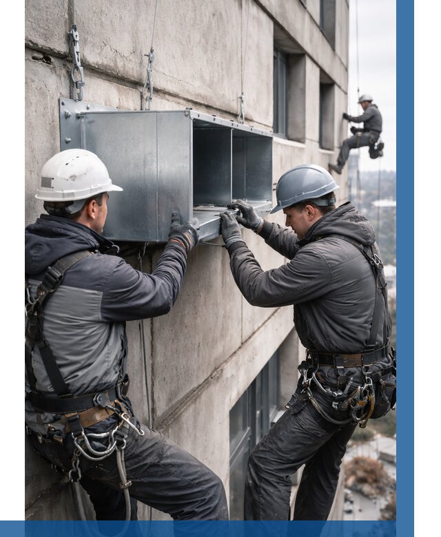 Монтаж вентиляционных коробов в Новоуральске от 3062 р. | ВЫСОТНИК-Нву