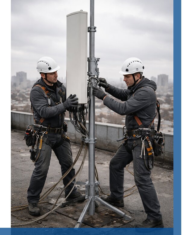 Монтаж антенн связи на крыше в Новоуральске от 8677 р. | ВЫСОТНИК-Нву