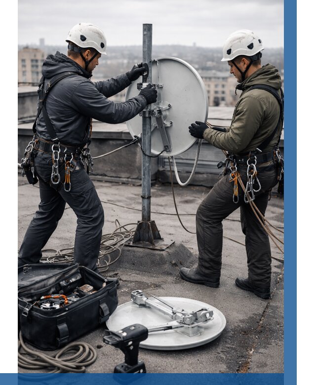 Демонтаж антенн на крыше в Новоуральске от 4594 р. | ВЫСОТНИК-Нву