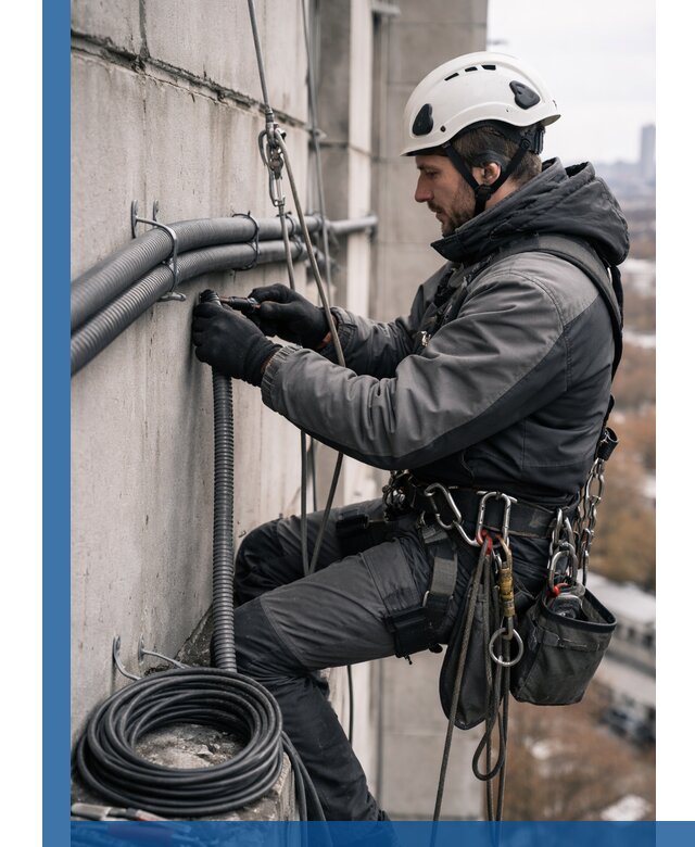 Профессиональный монтаж гофры для кабеля в Новоуральске с гарантией