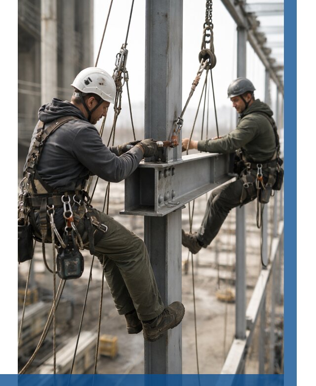 Монтаж металлоконструкций на высоте в Новоуральске от 3573 р. | ВЫСОТНИК-Нву