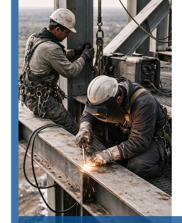 Высотные сварочные работы в Новоуральске для промышленных объектов