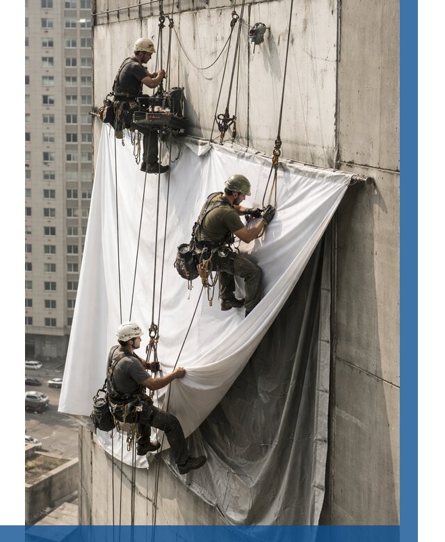 Замена баннерного полотна в Новоуральске от 6635 р. | ВЫСОТНИК-Нву—заказать