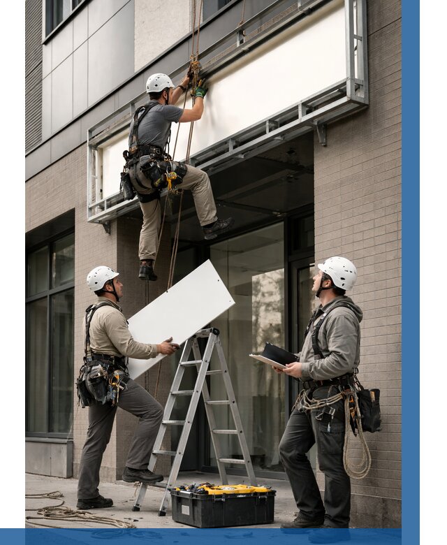 Монтаж светового короба в Новоуральске от 6635 р. | ВЫСОТНИК-Нву