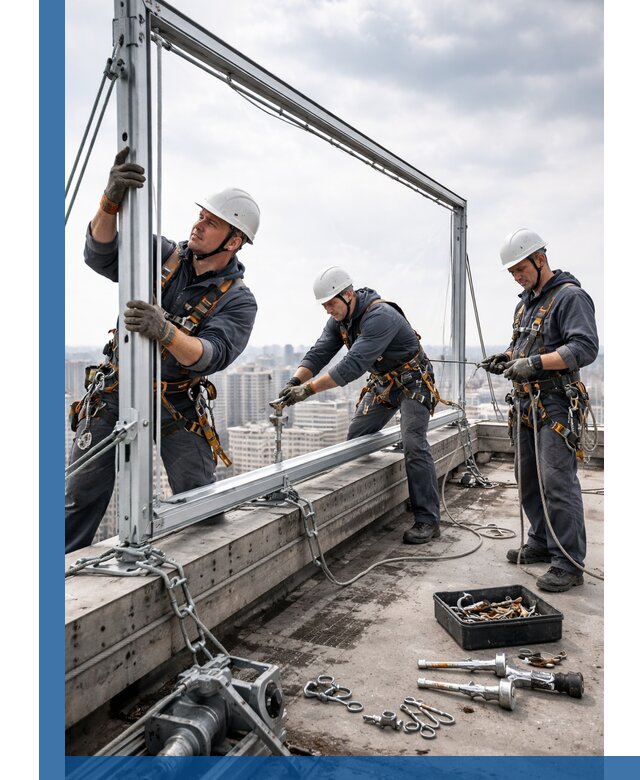 Монтаж крышных рекламных конструкций под ключ в Новоуральске