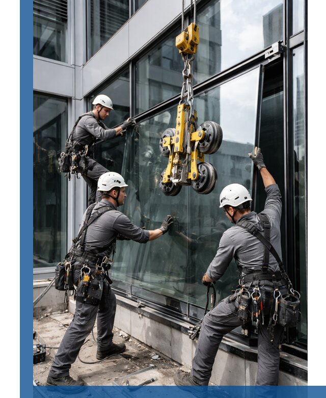 Структурное остекление фасадов в Новоуральске монтаж и обслуживание