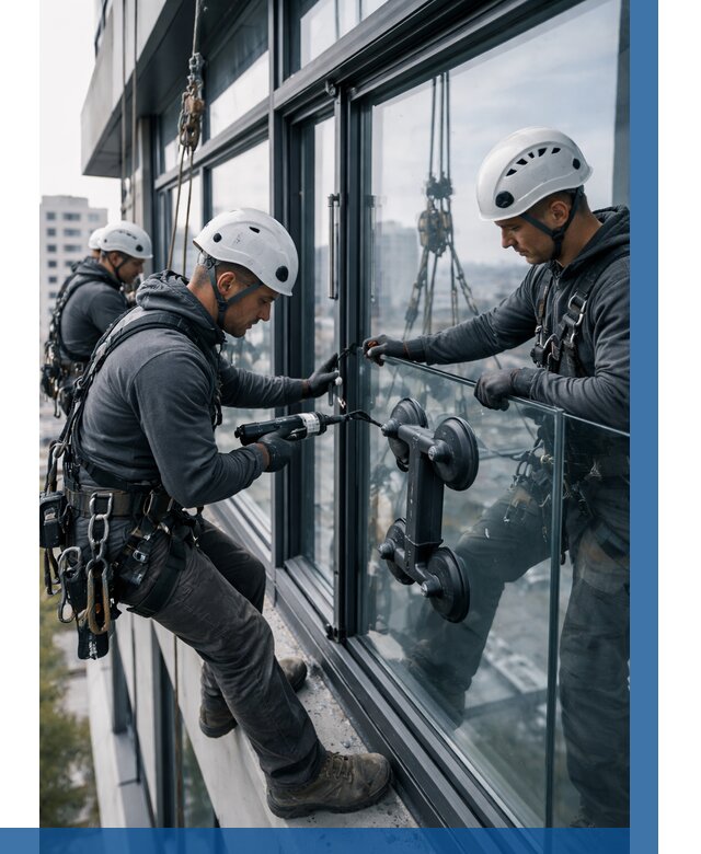 Витражное остекление зданий в Новоуральске от 3573 р. | ВЫСОТНИК-Нву