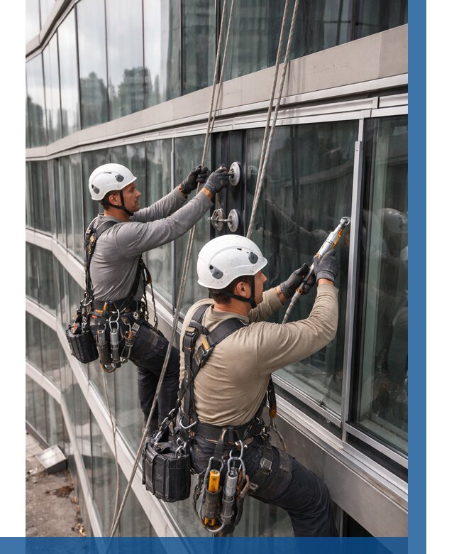 Радиусное остекление фасада в Новоуральске от 12250 р. | ВЫСОТНИК-Нву