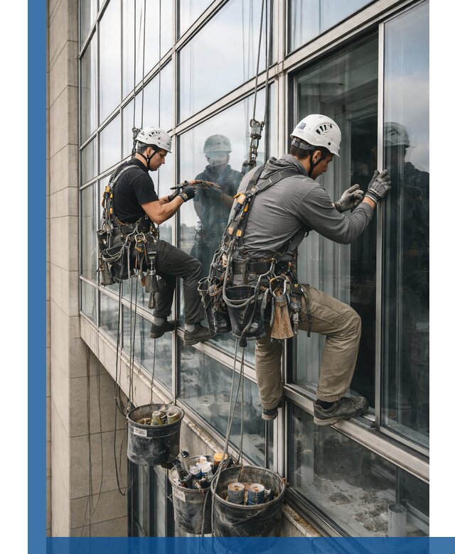 Ремонт витражных конструкций и фасадного остекления в Новоуральске