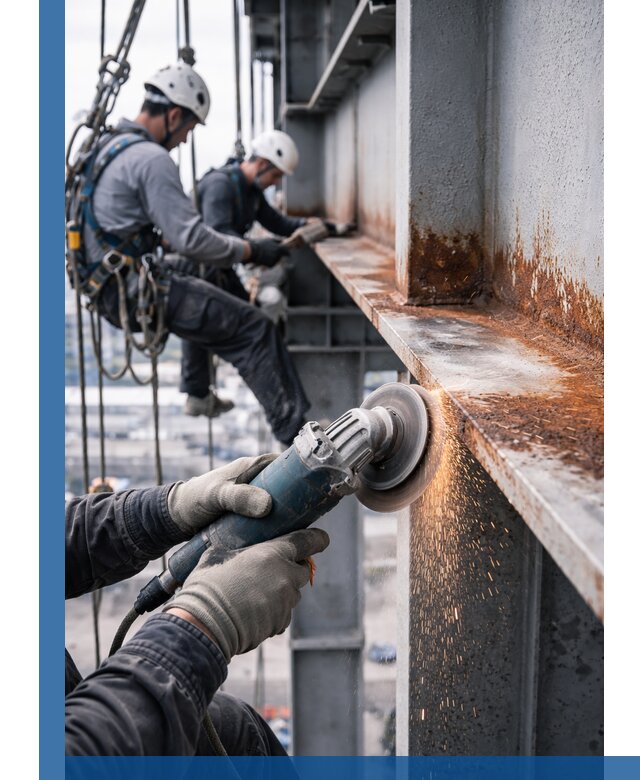 Зачистка металла от ржавчины и подготовка поверхностей в Новоуральске