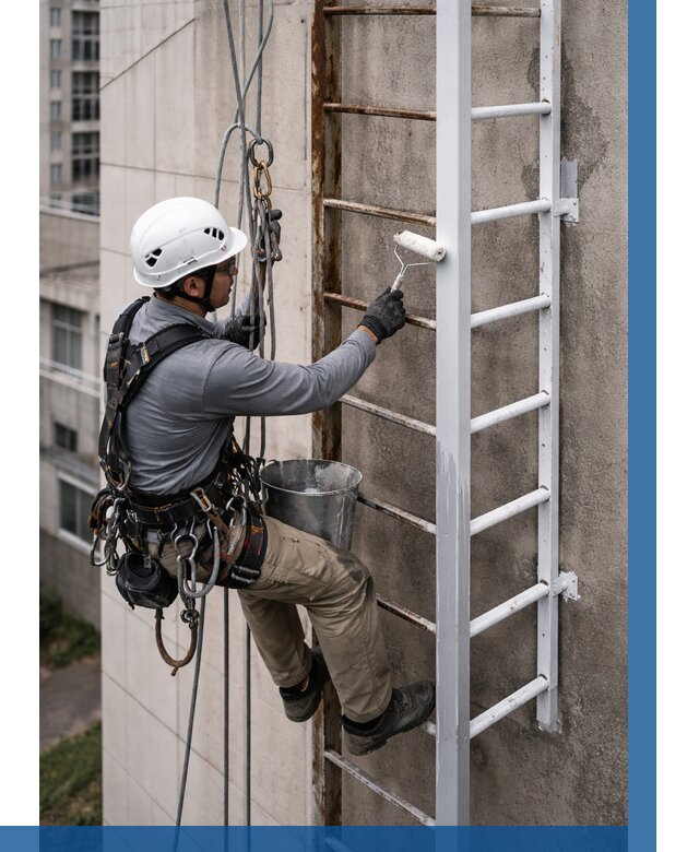 Покраска пожарных лестниц в Новоуральске от 4594 р. | ВЫСОТНИК-Нву