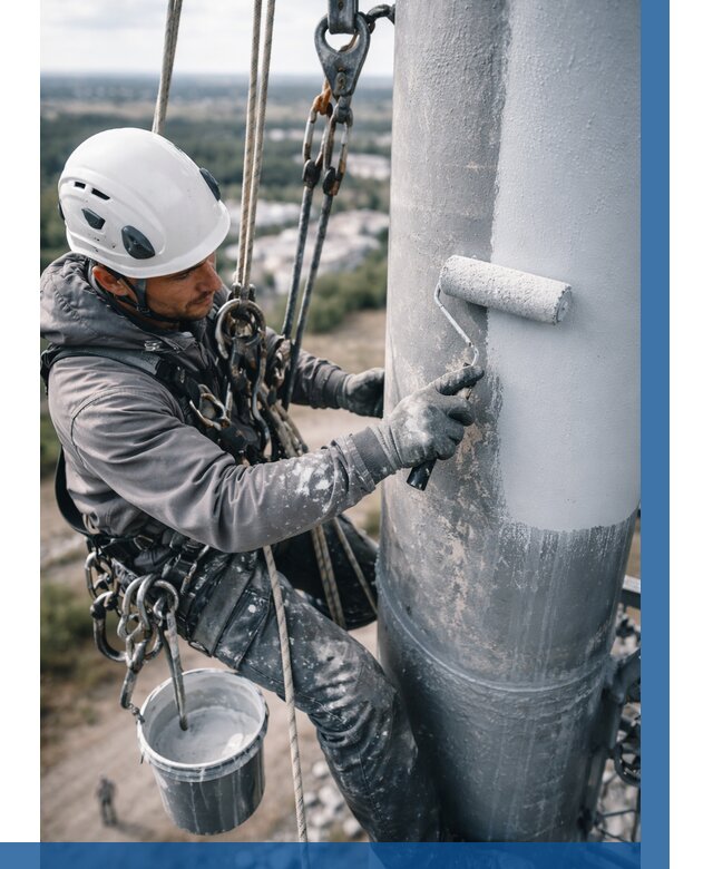 Покраска мачт связи под ключ в Новоуральске от 868 р. | ВЫСОТНИК-Нву