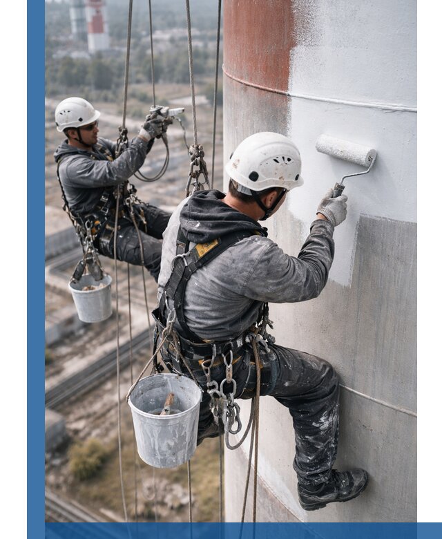 Покраска дымовых труб в Новоуральске: антикоррозийная защита и восстановление