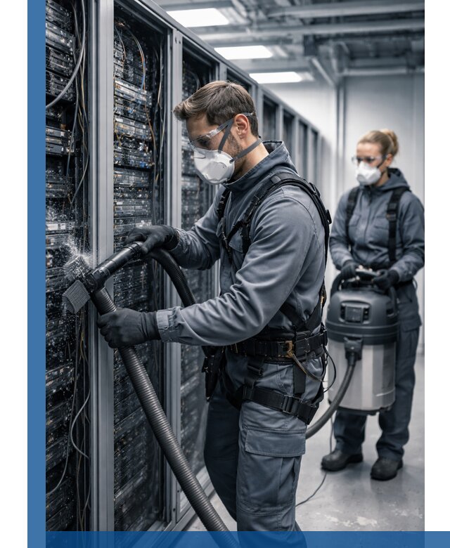 Обеспыливание серверной комнаты в Новоуральске, профессиональная очистка