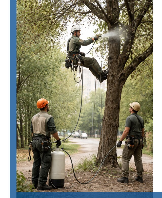 Обработка деревьев от вредителей в Новоуральске профессиональная защита