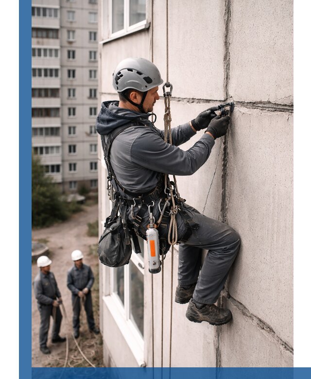 Обследование межпанельных швов и герметизация в Новоуральске