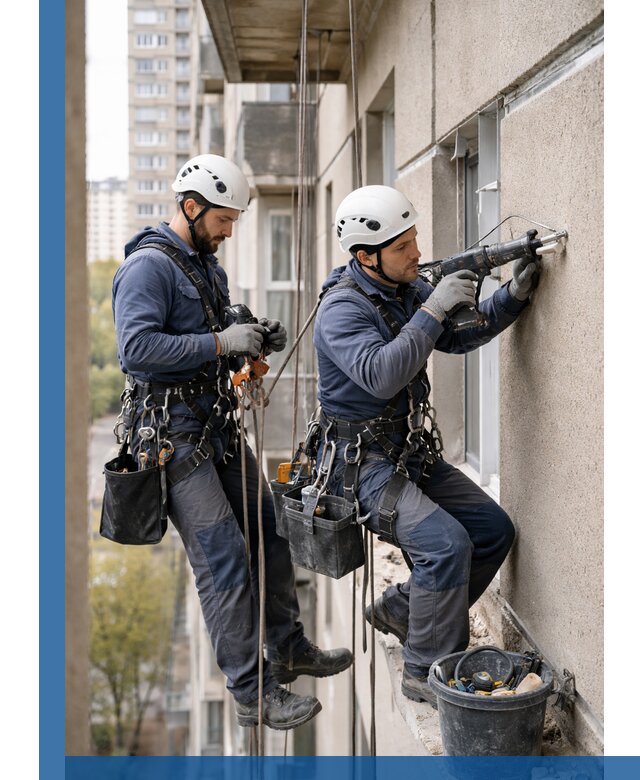 Промышленные альпинисты высотные работы и монтаж в Новоуральске